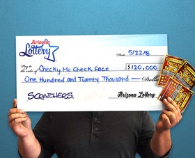 Arizona Lottery Winner Checky McCheck Face